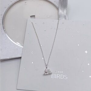 Silver Bird Pendant Necklace
